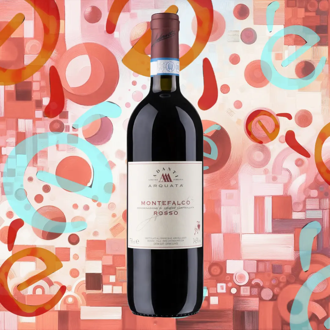 Bottiglia di Montefalco Rosso DOC delle Cantine Adanti.