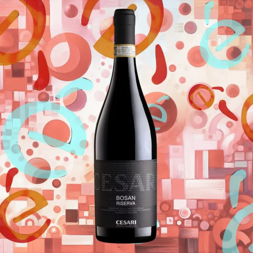 Bottiglia di Amarone della Valpolicella Classico DOCG Bosan di Cesari.