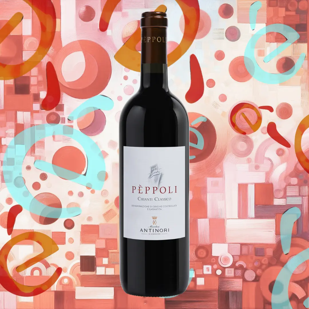 Bottiglia di Pèppoli Chianti Classico DOCG di Antinori.