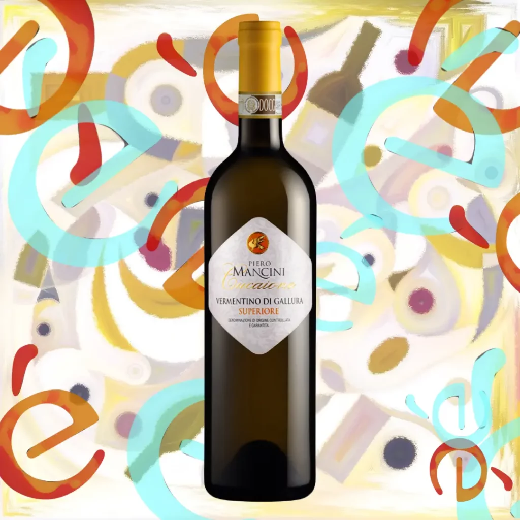 Bottiglia di Cucaione Vermentino di Gallura DOCG Piero Mancini